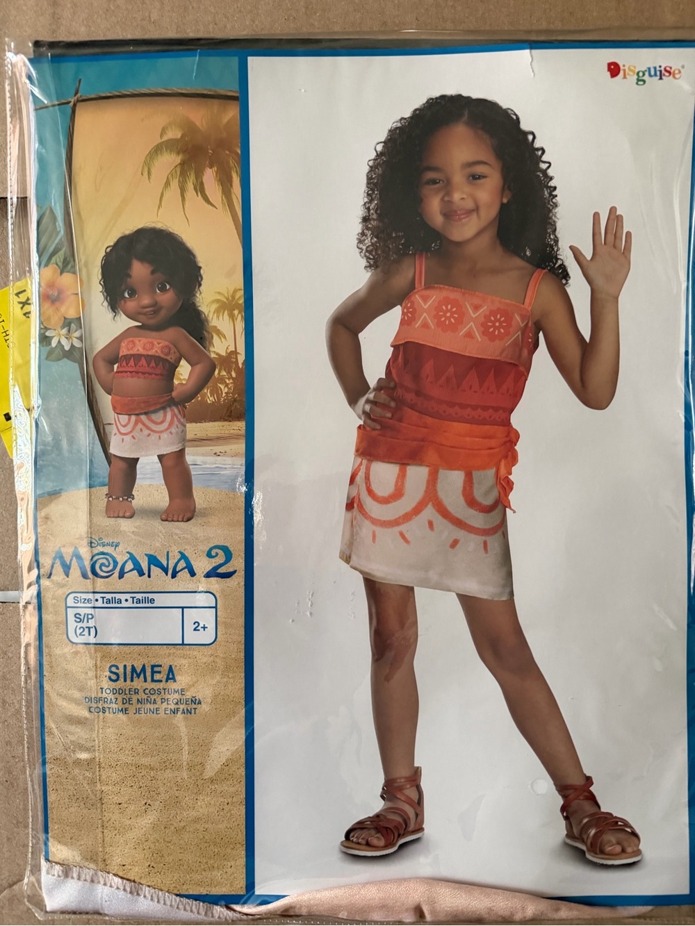 Disney Simea Orange and Cream Skort Costume